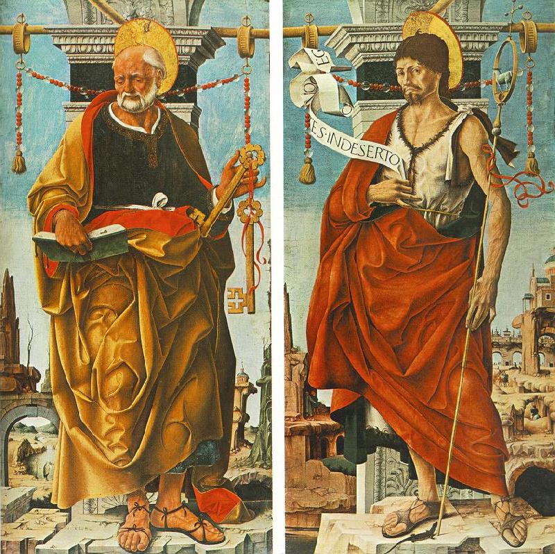 COSSA, Francesco del St Peter and St John the Baptist (Griffoni Polyptych) drg china oil painting image